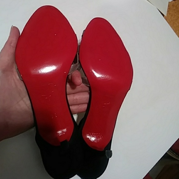 LOUBOUTIN SLING BACKS 3,5 INCH W CRYSTALS SIZE 37 - Picture 5 of 8